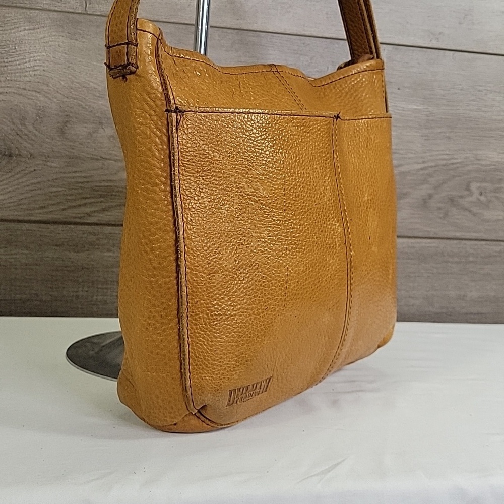Duluth Trading Brown Pebble Leather Shoulder Bag - Picture 4 of 14